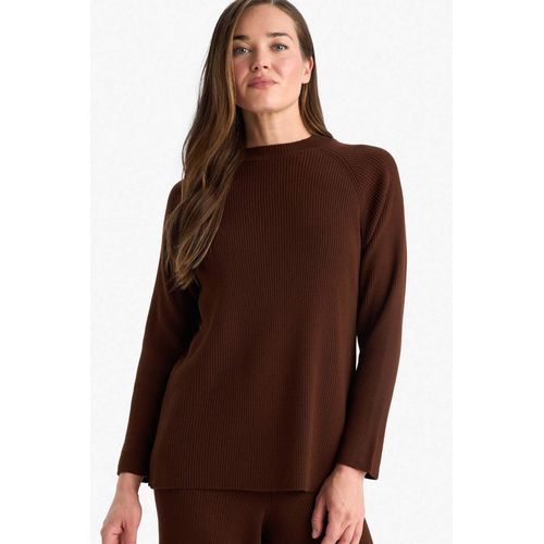 Pull en tricot basique à col rond Coupe régulière