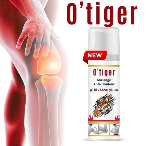 Creme O'Tiger Massage Anti-Douleur - 1x Crème - Traitement des Douleurs Musculaires éliminer rapidement les douleurs articulaires