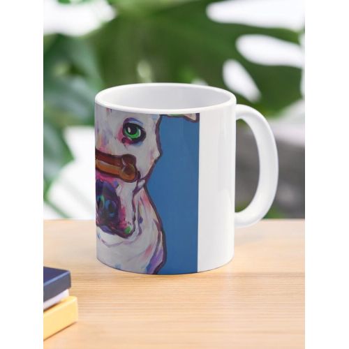 Biscuit de Pitbull Fun coloré sur le nez - J. whitsell Art Mug classique