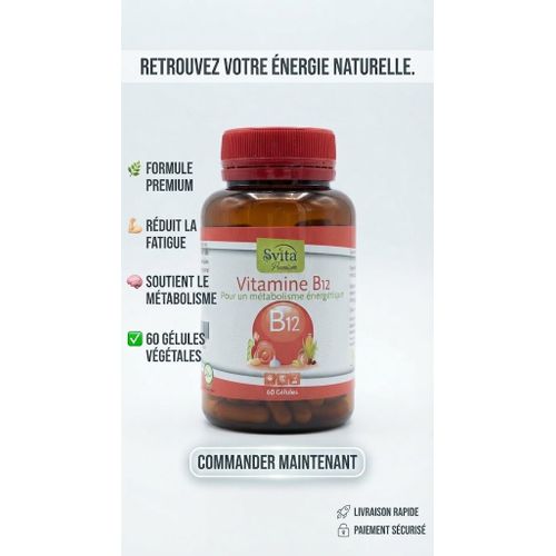 Vitamine B12(60 Gélules)
