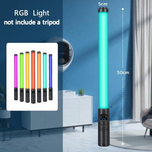RGB Light Stick مع حامل ثلاثي القوائم LED ملون للحفلات مصباح يدوي فلاش فيديو تصوير فيديو إضاءة فقط