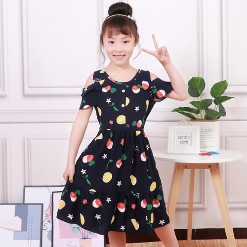 jolie robe en cotton pour les fille - vêtement enfant