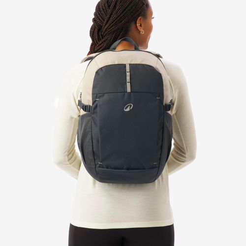 Sac à Dos 100 - Capacité 20L - Randonnée & Usage Quotidien - Beige et Noir