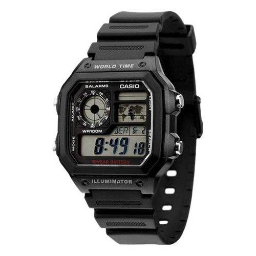 montre homme ae-1200wh1avdf digital bracelet noir