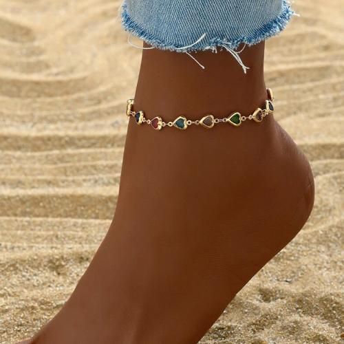 JO-Beach-Pieds simples pour femmes, à la mode, pieds d'amour colorés, nus, style de vacances