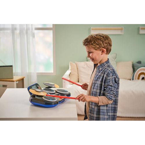 VTech Kidi DJ Drums – Batterie Électronique Interactive 10-en-1 pour Enfant avec Bluetooth
