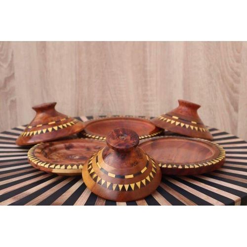 Ornement décoratif Tajine en thuya