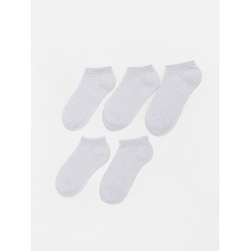 Chaussettes d'entraînement fille à motifs mixtes lot de 5 pièces