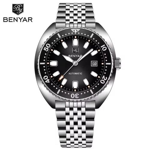 Montre Homme Automatique Étanche 50M – Bracelet Acier Inoxydable – Style Business et Sport