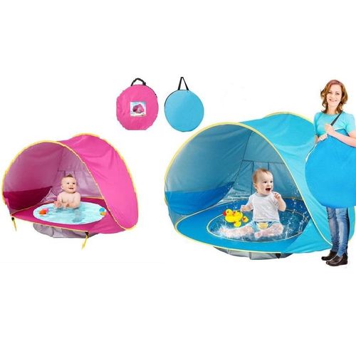 Tente de plage et piscine pour enfants avec protection UV couleur aléatoire
