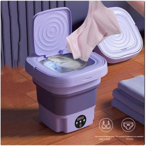 غسالة صغيرة محمولة وقابلة للطي - غسالة مدمجة مثالية للمساحات الصغيرة والسفر والشقق