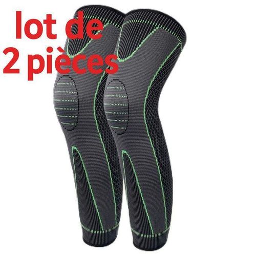 Pack 2 Genouillères Sport Élastiques Pressurisées – Soutien Articulaire pour Course, Fitness, Gym, Cyclisme