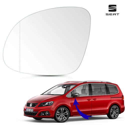 Verre Retroviseur Gauche Pour Seat Alhambr