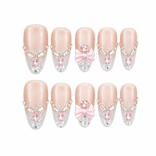 100% handmade gel press-on nails faux ongles OMNKM098-S
