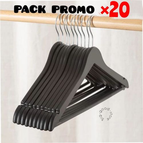 20 Cintres en plastique en forme de bois dans une belle couleur