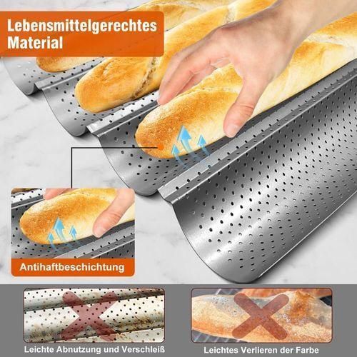 Nouvelle Plaque des baguettes, perforée antiadhésive