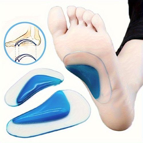 2 pièces Semelles Orthopédiques de Soutien de la Voûte Plantaire – Supports pour Pieds Plats et Arches Affaissées, Confort Talons et Pieds, Lavables et Réutilisables pour Chaussures, Bottes et Baskets