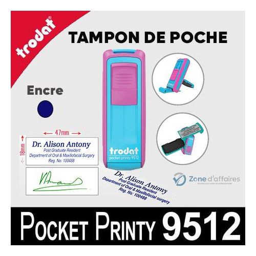 Tampon de poche, Mobile Printy 9512