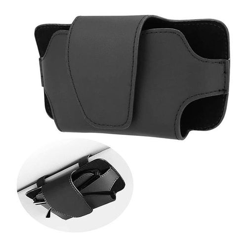 Support de Lunettes pour Voiture Étui Organisateur pour Pare-soleil de Voiture, avec Fermeture Magnétique, Universel