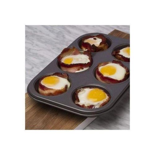 Moule à Cupcakes 6 tasses, Métal Anti-adhésif Moule à à pâtisserie.