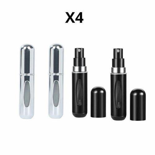4 Pieces Mini bouteille de parfum vide rechargeable portable vaporisateur
