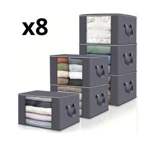 8 Sac de rangement stockage de vêtements et de literie grande capacité .
