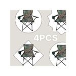 product_image_name-Generic-4PCS Chaise de camping militaire pliante, Portable pour la plage+ Sac-1
