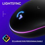 product_image_name-Logitech-G203 LIGHTSYNC USB Souris Gaming avec Éclairage RVB Personnalisable, 6 Boutons Programmables, Capteur Niveau Gaming, 8 000 PPP, Ultra-Léger - Noire-7
