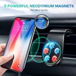 product_image_name-Generic-Metal Magnetic Car Phone Holder Mini Air Vent Magnet Mount Mobile Support Smartphone Stand For Phone 11 Pro 8 7 Samsung - Black-3