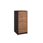 Kitea Chiffonnier 4-YOU 7 Tiroirs - Noir / Chêne