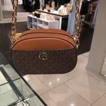 product_image_name-Michael Kors-Sac MK  à bandoulière Jet Set Glam à logo - Marron-5