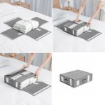product_image_name-Generic-Boîte de rangement de drap de lit pliable avec fermeture éclair, conteneur sous le lit, taies d'oreiller, gain de place domestique, 1 pièce-1