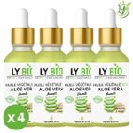 LY BIO LYBIO PACK HUILE ALOE VERA 50ml - PIPETTE LOT DE 4 bouteilles
