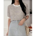 product_image_name-SHEIN-T-shirt col rond floraux -1