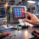 product_image_name-Generic-Clavier Matriciel 4x4 à Membrane avec Nappe 10 Broches pour Arduino et Projets Électroniques-2