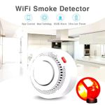 product_image_name-Tuya-2 Piece Détecteurs de fumée intelligent Wi-Fi avec alarme 85db - Protection incendie et sécurité domestique-4