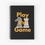 Play the Chess Game Spiral Notebook Bloc note