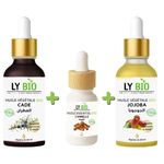 LY BIO PACK HUILE CADE 50ML - PIPETTE + HUILE ESSENTIEL CANNELLE 10ML + HUILE JOJOBA 50ML - PIPETTE