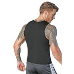 product_image_name-Generic-Gilet de Sudation Minceur Perte Poids au Ventre -Sauna pour Homme en Néoprène Noir-4