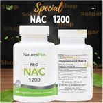 product_image_name-NaturesPlus-Pro NAC, 1200 mg, ملغ، [يقوي جهاز المناعة] 60 كبسولة-1