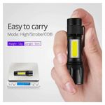 product_image_name-Flashlight-Mini XPE Plus COB LED lampe de poche USB charge torche d'éclairage extérieur zoomable-3