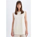 product_image_name-Defacto-تونيك نص كم قطن قصة عادية برقبة مستديرة-1