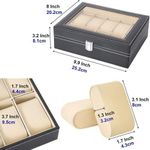 product_image_name-Generic-علبة عرض للساعات والمجوهرات، صندوق تخزين فاخر لـ 10 ساعات-3