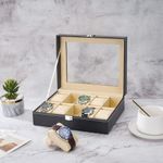 product_image_name-Generic-علبة عرض للساعات والمجوهرات، صندوق تخزين فاخر لـ 10 ساعات-4