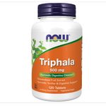 product_image_name-Now Foods-Triphala, 500 mg, التريفالا ، 500 مجم ، مقوي أيورفيدا ودعم للجهاز الهضمي ، 120 قرصًا-1
