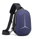 product_image_name-Generic-حقيبة كتف مقاومة للماء + منفذ USB، حقيبة كروس، حقيبة صدر ضد السرقة، حقيبة-1