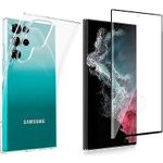 product_image_name-Glass-Samsung Galaxy S22 Ultra coque de transparente + Verre Trempé - Protection - incassable-1