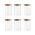 product_image_name-Generic-Ensemble de 6 Bocaux Hermétiques Transparente avec Couvercles en Bois Naturel-5