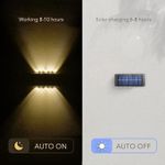 product_image_name-Generic-Applique murale solaire LED extérieure, 12 LED, Lumière vers le haut et vers le bas, étanche IP65 pour jardin et terrasse-5