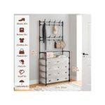 product_image_name-Generic-Porte manteau avec Étagère de Rangement et Tiroirs 2in1 - Meuble d’Entrée Multifonction-1